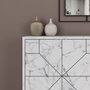 Hanah Home Dune - Carrara Consola Blanca